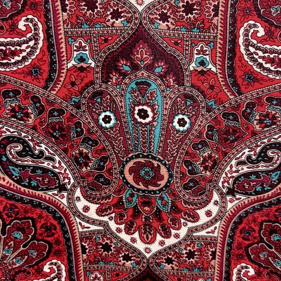 Talbots Skirt Size 16 Paisley Opulent Wrap Work Wear Office - Picture 3 of 14